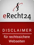 Siegel eRecht24 disclaimer